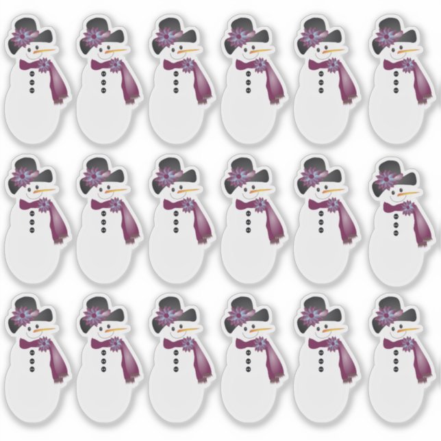 18 Whimsical Snowman (Front)
