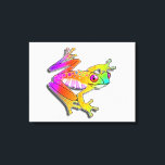 18"X24" CANVAS PRINT - FROG POP ART<br><div class="desc">Pop Art FROG Inspired by the exotic frogs of the Amazon Rain Forest, this colourful and contemporary pop art styled FROG is a rainbow of amphibian fun and not a toad of a wart anywhere. REQUIRES NO FRAME! This gallery wrapped style canvas requires no frame, it is ready to hang...</div>