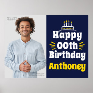 18” x 24” Happy Birthday Any Year Paper Poster