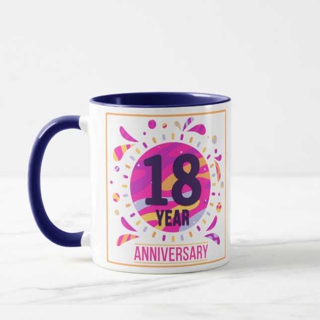 18 Year Anniversary Coffee Mug (Left)