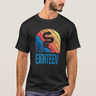 18 Year Old 18th Birthday Snake Reptile Boys Girls T-Shirt