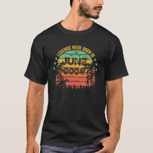 18 Year Old Awesome Since June 2004 18th Birthday T-Shirt