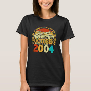 18 Year Old  Awesome Since October 2004 18th Birth T-Shirt