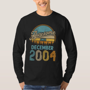18 Year Old Birthday Awesome Since December 2004 1 T-Shirt