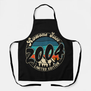 18 Year Old Vintage 18th Year Old Birthday 2004 Apron
