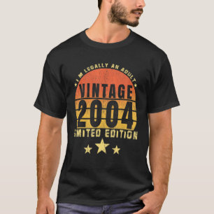 18 Year Old Vintage 2004 18th Birthday T-Shirt