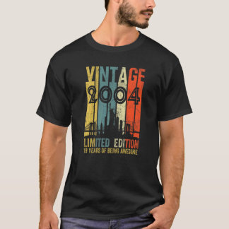 18 Year Old Vintage 2004  18th Birthday T-Shirt