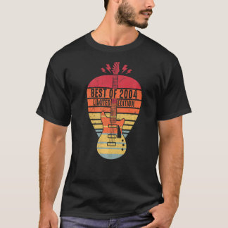 18 Years Old Birthday Best Of 2004 Guitar T-Shirt