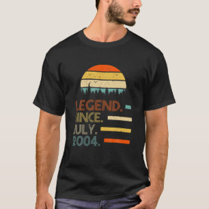 18 Years Old Retro Birthday Gifts Legend Since Jul T-Shirt