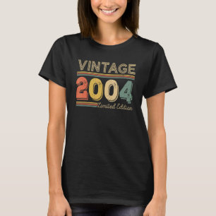 18 Years Old Vintage 2004   18th Birthday T-Shirt