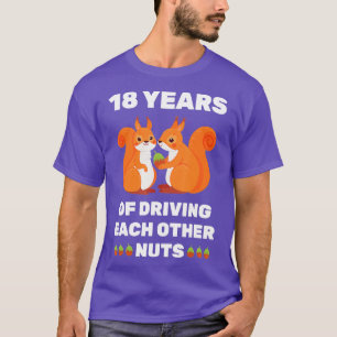 18th 18Year Wedding Anniversary Funny Couple For H T-Shirt