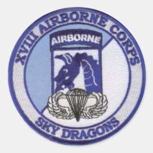 18th  Airborne Classic Round Sticker