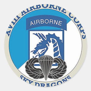 18th Airborne Classic Round Sticker