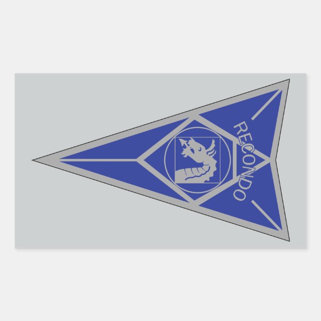 18th Airborne Recondo - Fort Bragg - Infantry Blue Rectangular Sticker (Front)