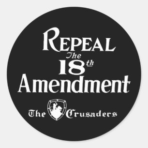 18th Amendment Sticker
