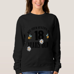 18th Birthday 18 Years Old Bee Keeper Bee Lover Sweatshirt