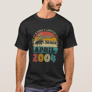 18Th Birthday 18 Years Old Gifts Legend Since Apri T-Shirt