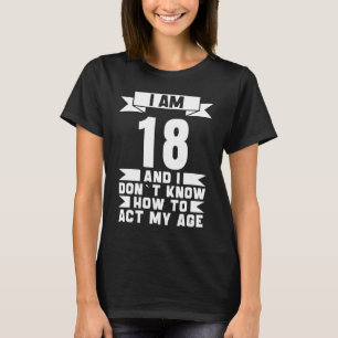 18th Birthday 18 Years Old Vintage Men Women Retro T-Shirt