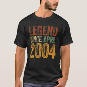 18Th Birthday April Born 18 Years Legend Since 200 T-Shirt