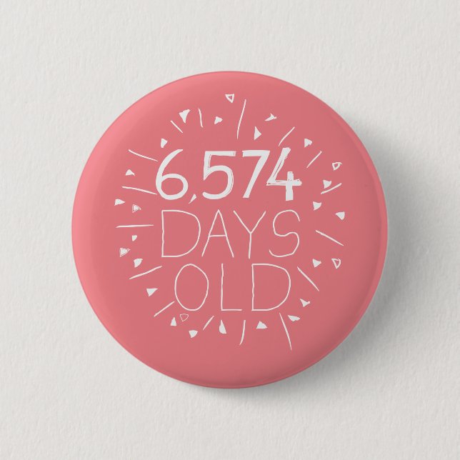 18th birthday badge party accessory teenager gift  (Front)