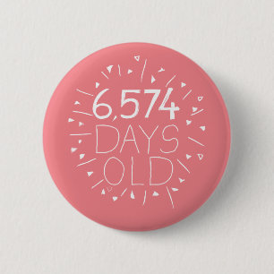 18th birthday badge party accessory teenager gift
