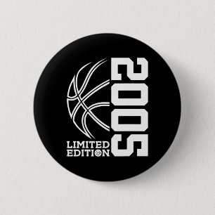 18th Birthday Basketball Limited Edition 2005 6 Cm Round Badge