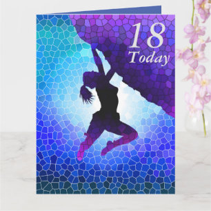 18th Birthday bouldering art card