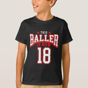 18th Birthday Bysketbyll Lover 18 Years Old Bday T-Shirt