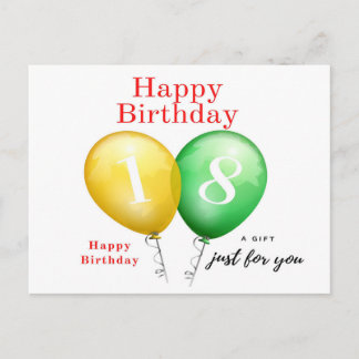 18th Birthday Card for her