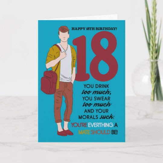 18th Birthday Card Fun And Trendy Humour Card Uk