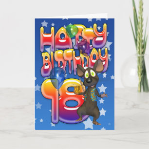 18th Birthday Card, Happy Birthday Card