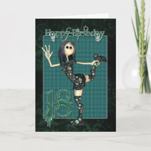 18th Birthday card with Moonies H.I.P Rag Doll