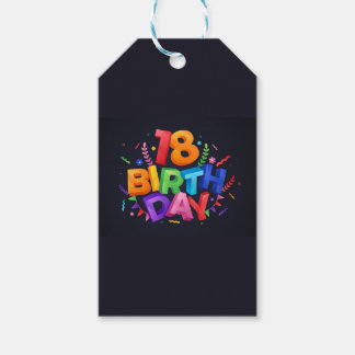 18th Birthday Celebration Gift Tags