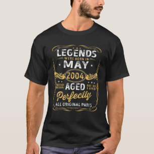 18Th Birthday Decoration Legends Were Born In May T-Shirt