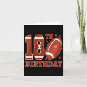 18th Birthday Football Theme 18 Year Old Boy Birth Card