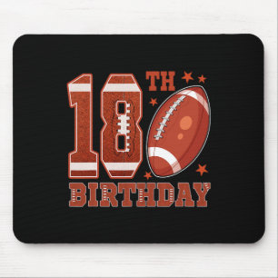 18th Birthday Football Theme 18 Year Old Boy Birth Mouse Mat