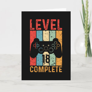 18th Birthday Gift Boys Men Level 18 2003 Card
