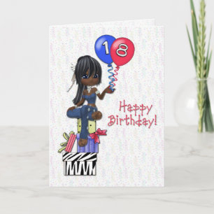 18th Birthday Girl Card