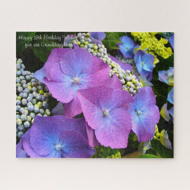 18th Birthday Granddaughter. Jigsaw Puzzle (Horizontal)