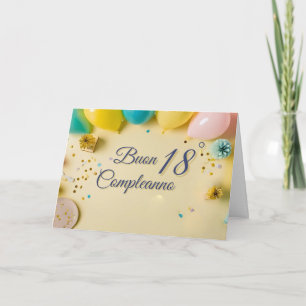 18th birthday greeting card