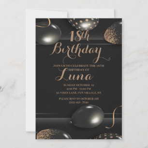 18TH Birthday Invitation