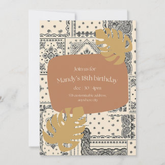 18th birthday invitation