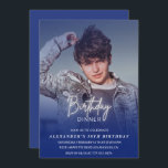18th birthday invitation Birthday Dinner Photo Men<br><div class="desc">18th birthday invitation Birthday Dinner Photo Men</div>