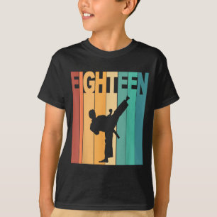 18th Birthday Karate Taekwondo Theme 18 Year Old T-Shirt