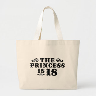 18th Birthday Large Tote Bag