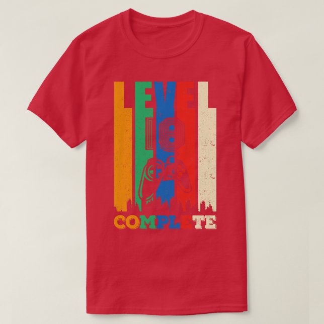 18th Birthday Level 18 Complete Gift T-Shirt (Design Front)
