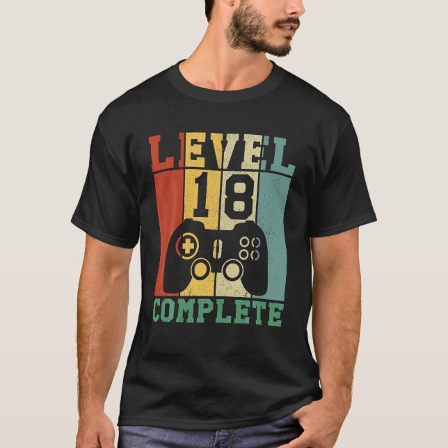 18th Birthday Level 18 Complete T-Shirt (Front)