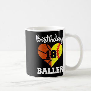 18th Birthday Ller Funny 18 Year Old Softll Sketll Coffee Mug