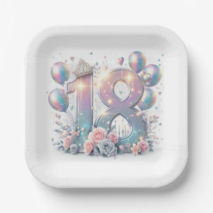 18th Birthday Paper Plate