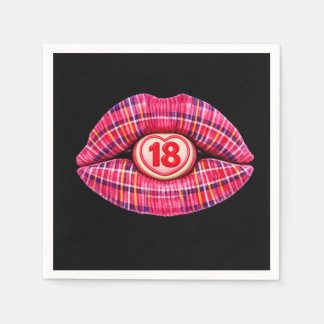18th birthday part Scottish tartan scotland gift Napkin